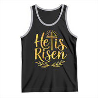He Is Risen Tank Top Jesus Easter Religious Christians - Wonder Print Shop