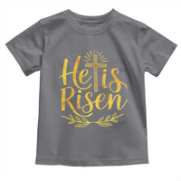 He Is Risen Toddler T Shirt Jesus Easter Religious Christians - Wonder Print Shop