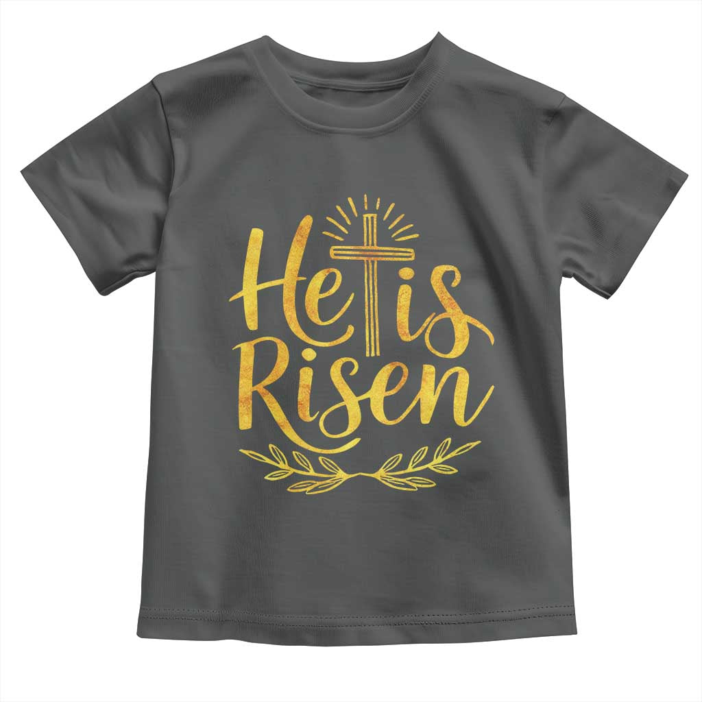 He Is Risen Toddler T Shirt Jesus Easter Religious Christians - Wonder Print Shop