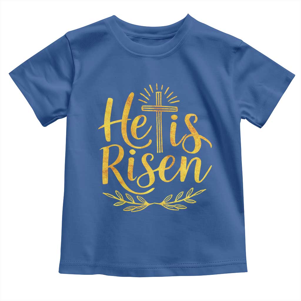 He Is Risen Toddler T Shirt Jesus Easter Religious Christians - Wonder Print Shop