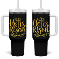 He Is Risen Tumbler With Handle Jesus Easter Religious Christians - Wonder Print Shop