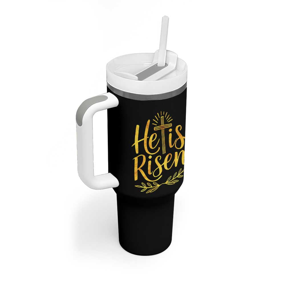 He Is Risen Tumbler With Handle Jesus Easter Religious Christians - Wonder Print Shop