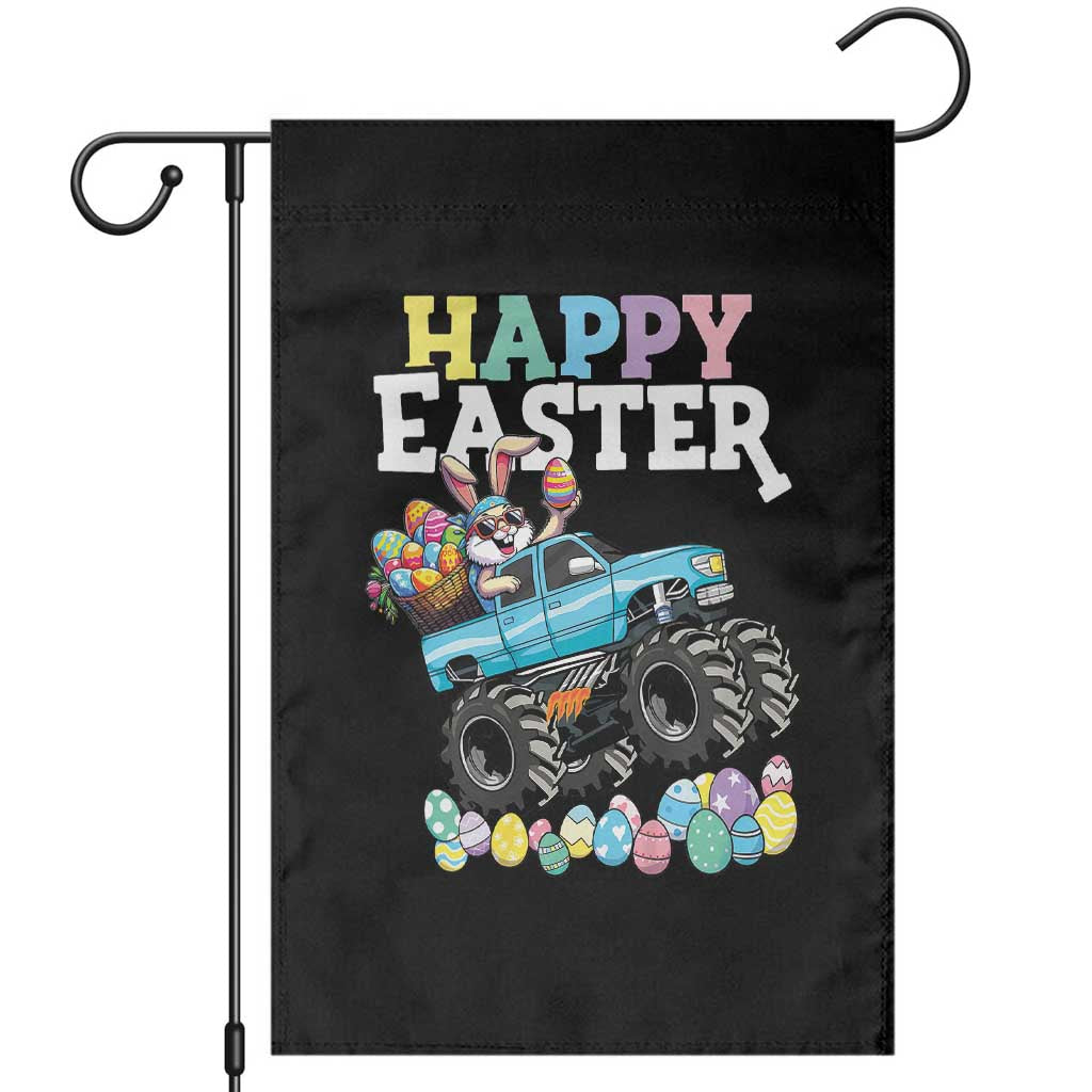 Boys Happy Easter Bunny Monster Truck Garden Flag Eggs Cool Rabbit Car Lovers Toddler - Wonder Print Shop