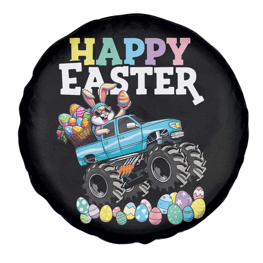 Boys Happy Easter Bunny Monster Truck Spare Tire Cover Eggs Cool Rabbit Car Lovers Toddler - Wonder Print Shop