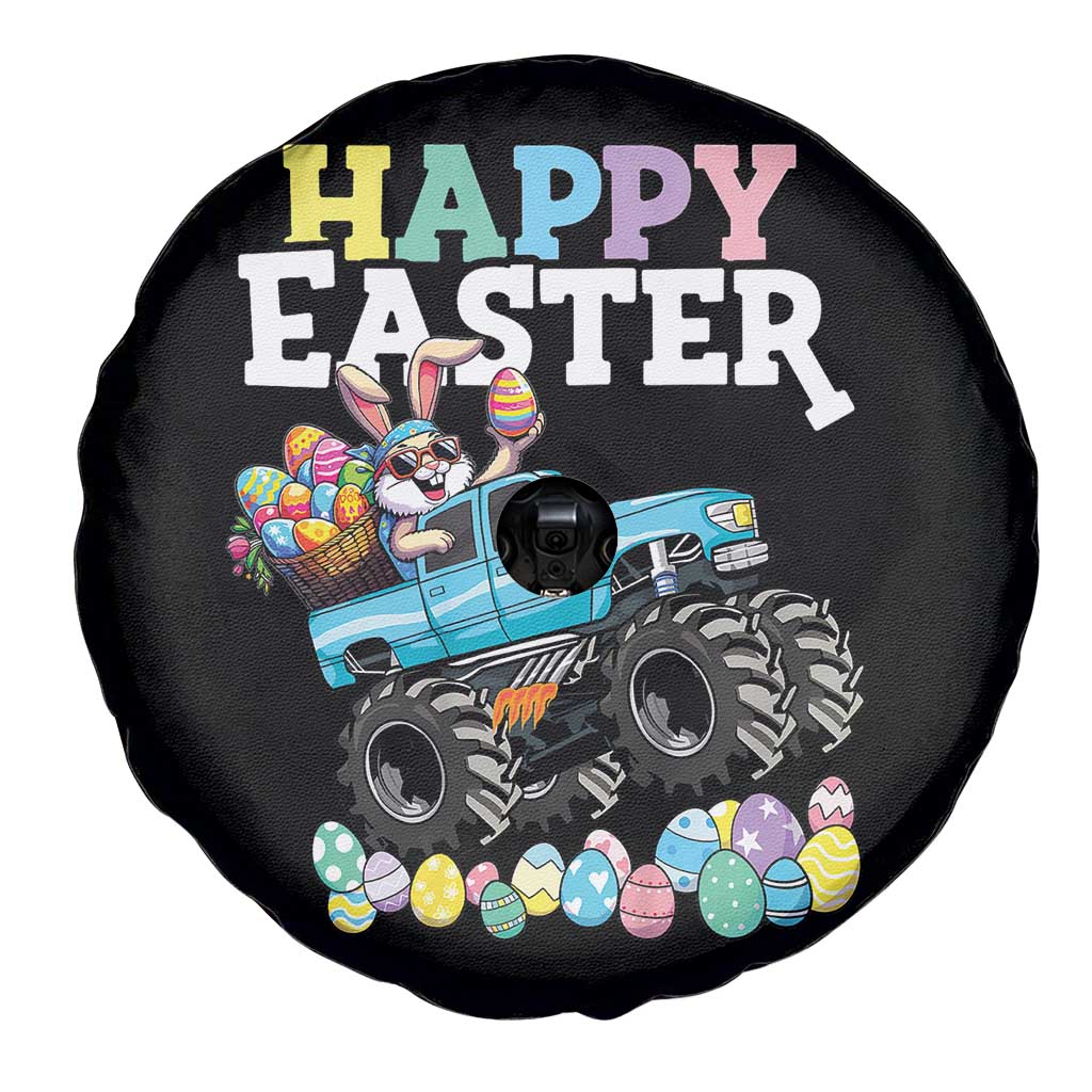 Boys Happy Easter Bunny Monster Truck Spare Tire Cover Eggs Cool Rabbit Car Lovers Toddler - Wonder Print Shop