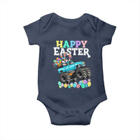 Boys Happy Easter Bunny Monster Truck Baby Onesie Eggs Cool Rabbit Car Lovers Toddler - Wonder Print Shop