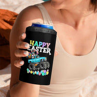 Boys Happy Easter Bunny Monster Truck 4 in 1 Can Cooler Tumbler Eggs Cool Rabbit Car Lovers Toddler - Wonder Print Shop