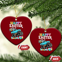 Boys Happy Easter Bunny Monster Truck Ceramic Ornament Eggs Cool Rabbit Car Lovers Toddler - Wonder Print Shop