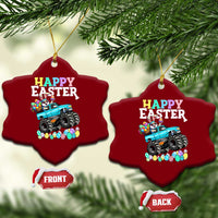 Boys Happy Easter Bunny Monster Truck Ceramic Ornament Eggs Cool Rabbit Car Lovers Toddler - Wonder Print Shop