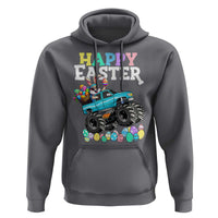 Boys Happy Easter Bunny Monster Truck Hoodie Eggs Cool Rabbit Car Lovers Toddler - Wonder Print Shop