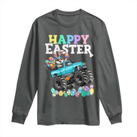 Boys Happy Easter Bunny Monster Truck Long Sleeve Shirt Eggs Cool Rabbit Car Lovers Toddler - Wonder Print Shop