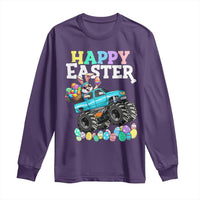 Boys Happy Easter Bunny Monster Truck Long Sleeve Shirt Eggs Cool Rabbit Car Lovers Toddler - Wonder Print Shop