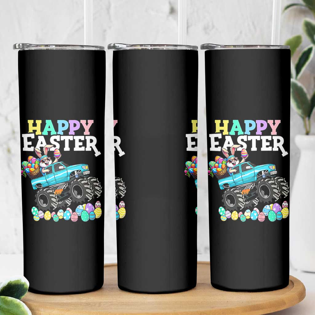 Boys Happy Easter Bunny Monster Truck Skinny Tumbler Eggs Cool Rabbit Car Lovers Toddler - Wonder Print Shop