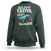 Boys Happy Easter Bunny Monster Truck Sweatshirt Eggs Cool Rabbit Car Lovers Toddler - Wonder Print Shop