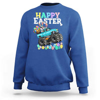 Boys Happy Easter Bunny Monster Truck Sweatshirt Eggs Cool Rabbit Car Lovers Toddler - Wonder Print Shop