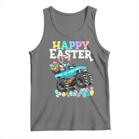 Boys Happy Easter Bunny Monster Truck Tank Top Eggs Cool Rabbit Car Lovers Toddler - Wonder Print Shop