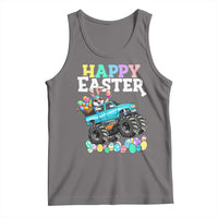 Boys Happy Easter Bunny Monster Truck Tank Top Eggs Cool Rabbit Car Lovers Toddler - Wonder Print Shop