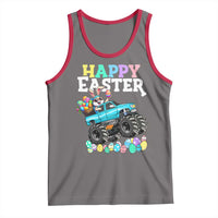 Boys Happy Easter Bunny Monster Truck Tank Top Eggs Cool Rabbit Car Lovers Toddler - Wonder Print Shop