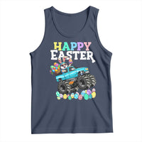 Boys Happy Easter Bunny Monster Truck Tank Top Eggs Cool Rabbit Car Lovers Toddler - Wonder Print Shop
