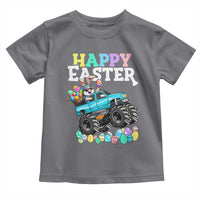 Boys Happy Easter Bunny Monster Truck Toddler T Shirt Eggs Cool Rabbit Car Lovers Toddler - Wonder Print Shop