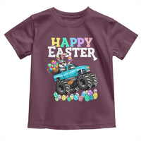 Boys Happy Easter Bunny Monster Truck Toddler T Shirt Eggs Cool Rabbit Car Lovers Toddler - Wonder Print Shop