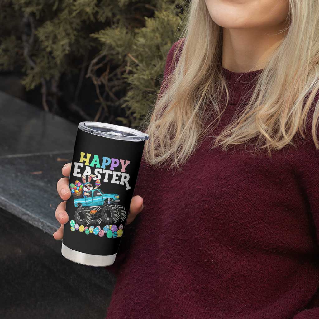 Boys Happy Easter Bunny Monster Truck Tumbler Cup Eggs Cool Rabbit Car Lovers Toddler - Wonder Print Shop