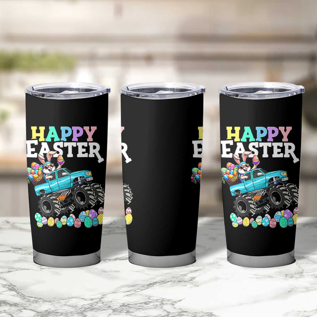 Boys Happy Easter Bunny Monster Truck Tumbler Cup Eggs Cool Rabbit Car Lovers Toddler - Wonder Print Shop