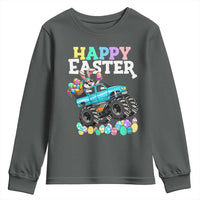 Boys Happy Easter Bunny Monster Truck Youth Sweatshirt Eggs Cool Rabbit Car Lovers Toddler - Wonder Print Shop
