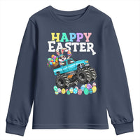 Boys Happy Easter Bunny Monster Truck Youth Sweatshirt Eggs Cool Rabbit Car Lovers Toddler - Wonder Print Shop