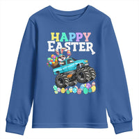 Boys Happy Easter Bunny Monster Truck Youth Sweatshirt Eggs Cool Rabbit Car Lovers Toddler - Wonder Print Shop