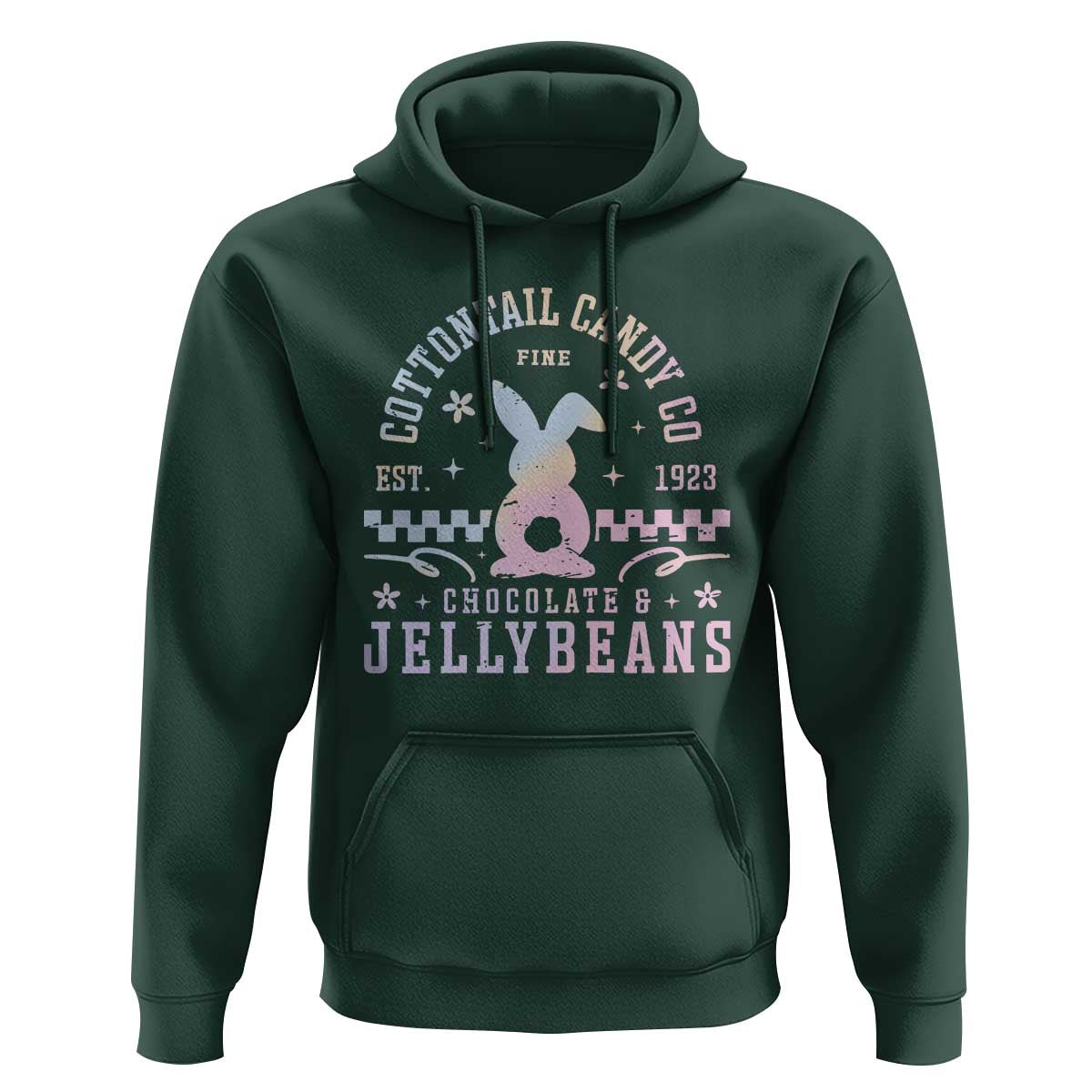Cottontail Candy Company Easter Hoodie Carrot Bunny Rabbit Family Matching - Wonder Print Shop