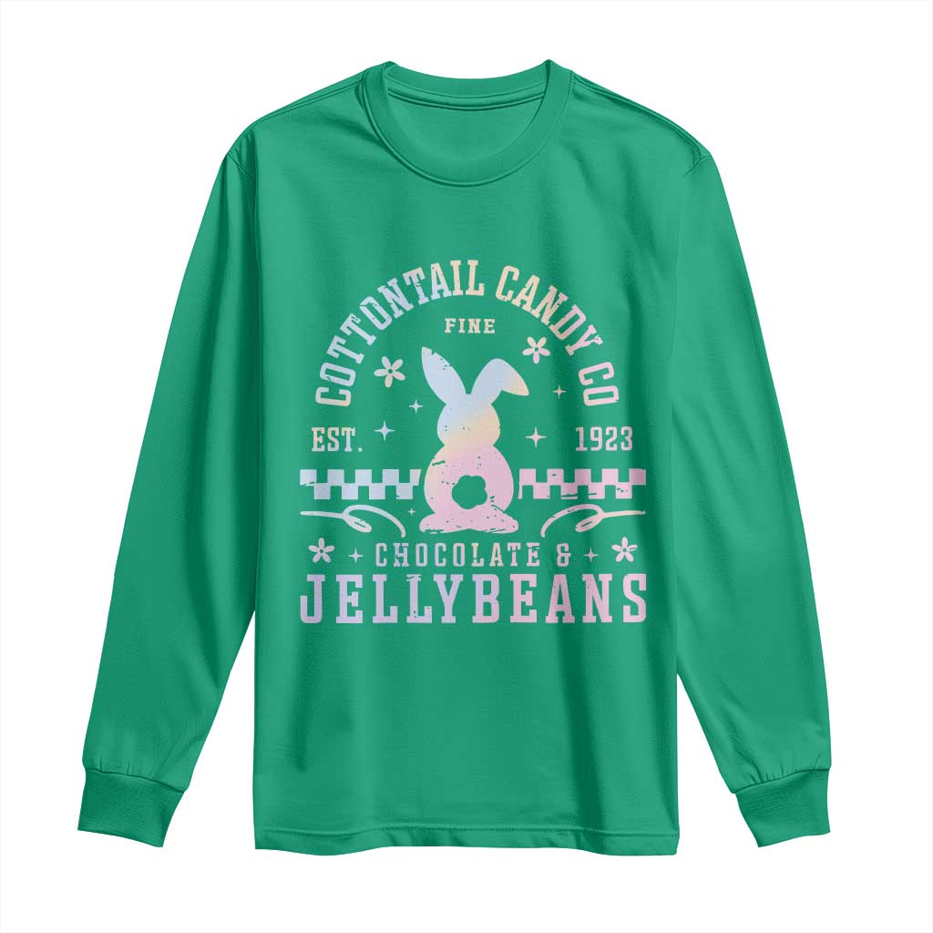 Cottontail Candy Company Easter Long Sleeve Shirt Carrot Bunny Rabbit Family Matching - Wonder Print Shop