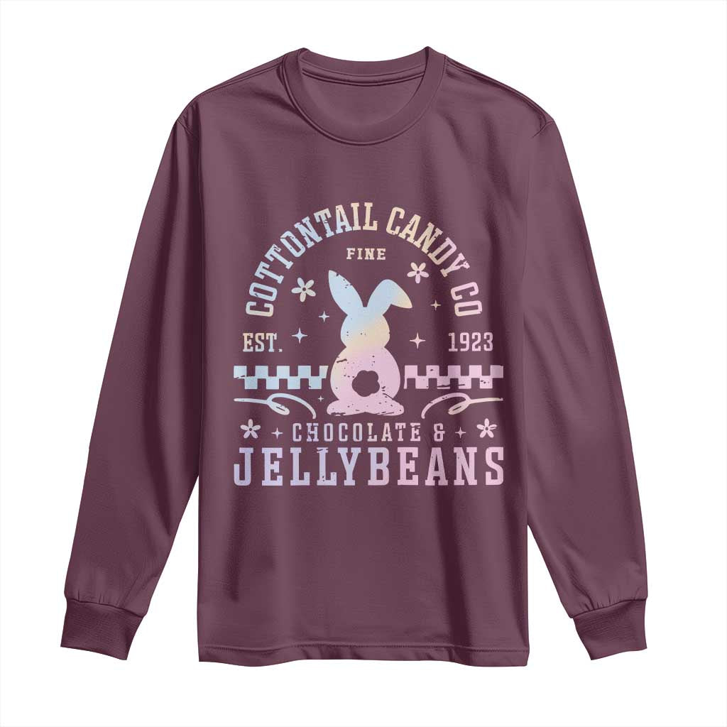 Cottontail Candy Company Easter Long Sleeve Shirt Carrot Bunny Rabbit Family Matching - Wonder Print Shop