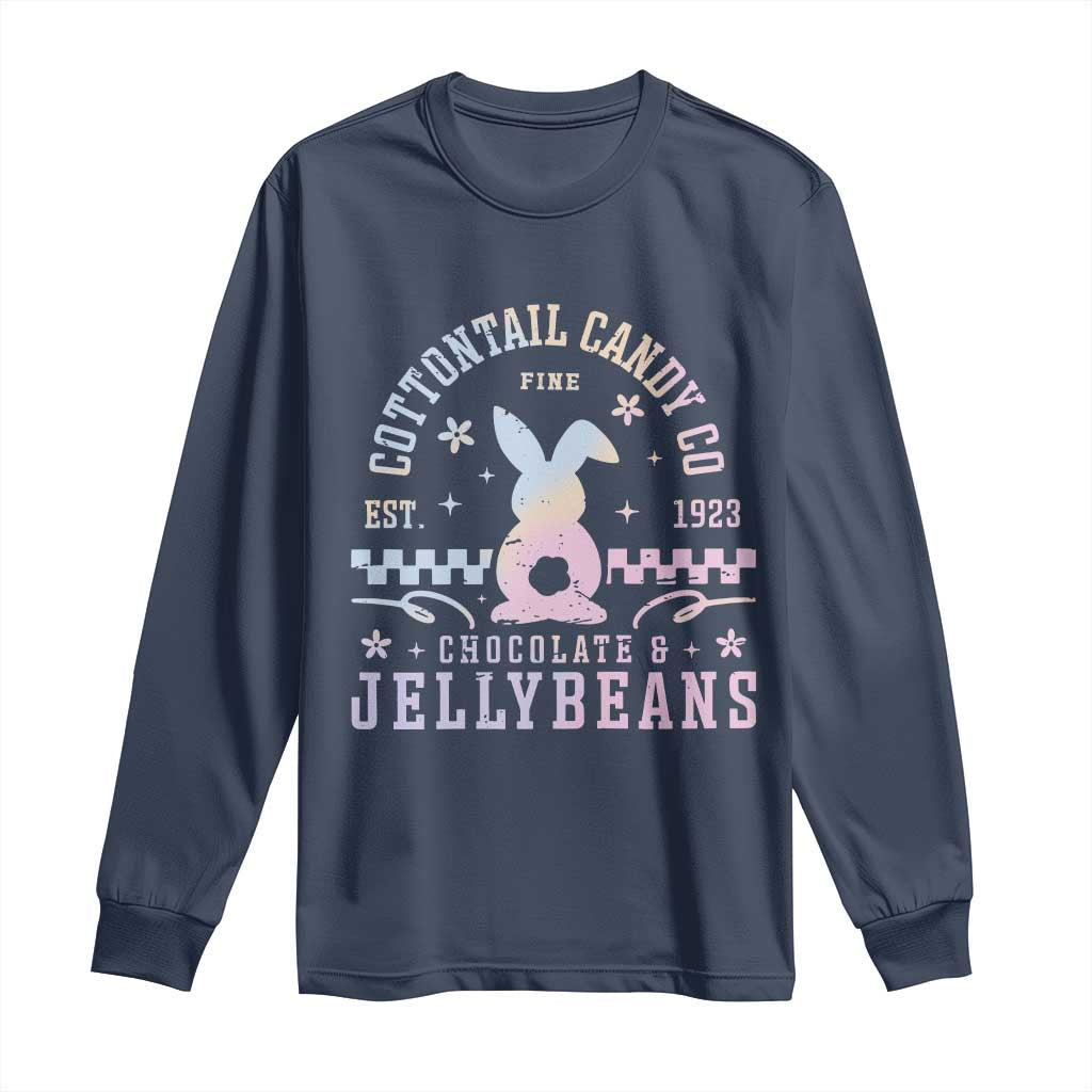 Cottontail Candy Company Easter Long Sleeve Shirt Carrot Bunny Rabbit Family Matching - Wonder Print Shop