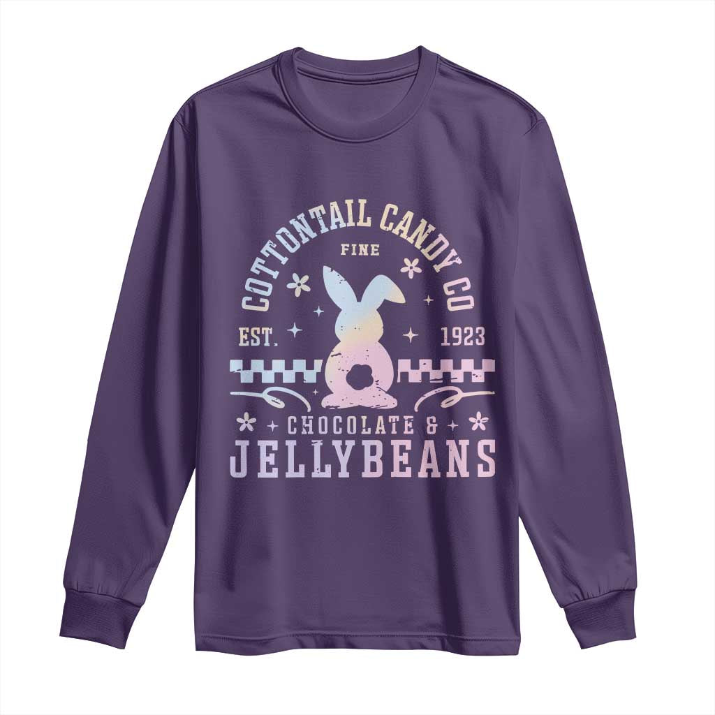 Cottontail Candy Company Easter Long Sleeve Shirt Carrot Bunny Rabbit Family Matching - Wonder Print Shop