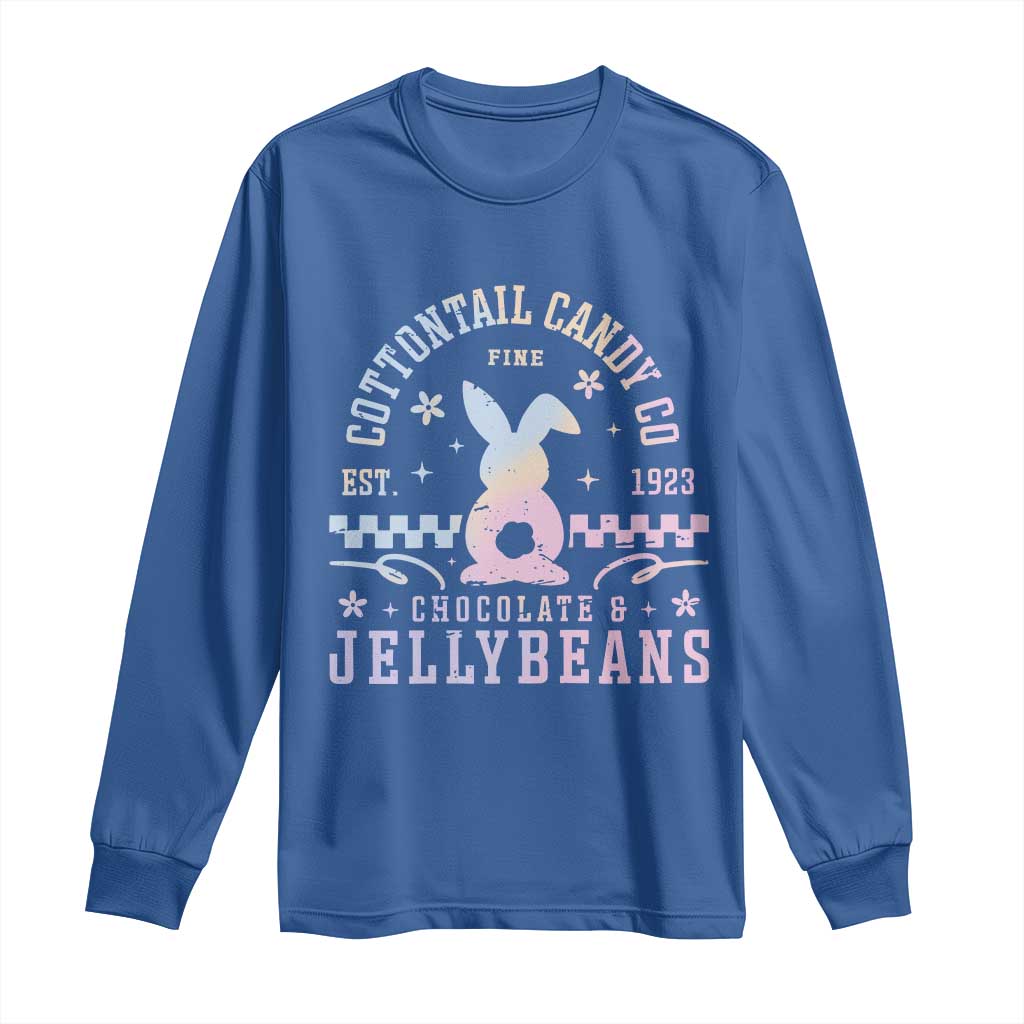 Cottontail Candy Company Easter Long Sleeve Shirt Carrot Bunny Rabbit Family Matching - Wonder Print Shop