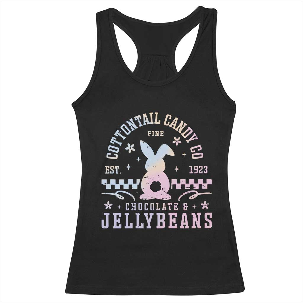 Cottontail Candy Company Easter Racerback Tank Top Carrot Bunny Rabbit Family Matching - Wonder Print Shop