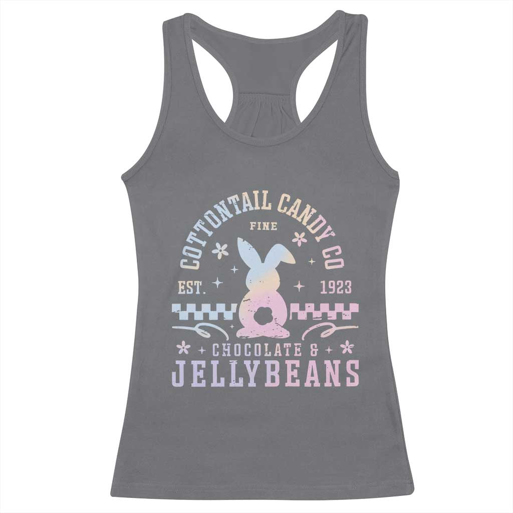 Cottontail Candy Company Easter Racerback Tank Top Carrot Bunny Rabbit Family Matching - Wonder Print Shop