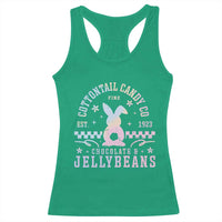 Cottontail Candy Company Easter Racerback Tank Top Carrot Bunny Rabbit Family Matching - Wonder Print Shop