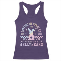 Cottontail Candy Company Easter Racerback Tank Top Carrot Bunny Rabbit Family Matching - Wonder Print Shop