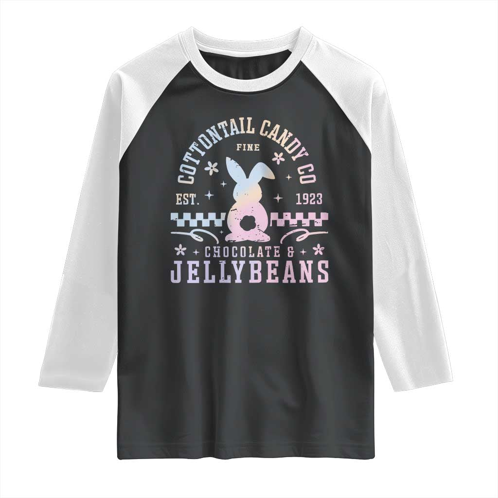Cottontail Candy Company Easter Raglan Shirt Carrot Bunny Rabbit Family Matching - Wonder Print Shop