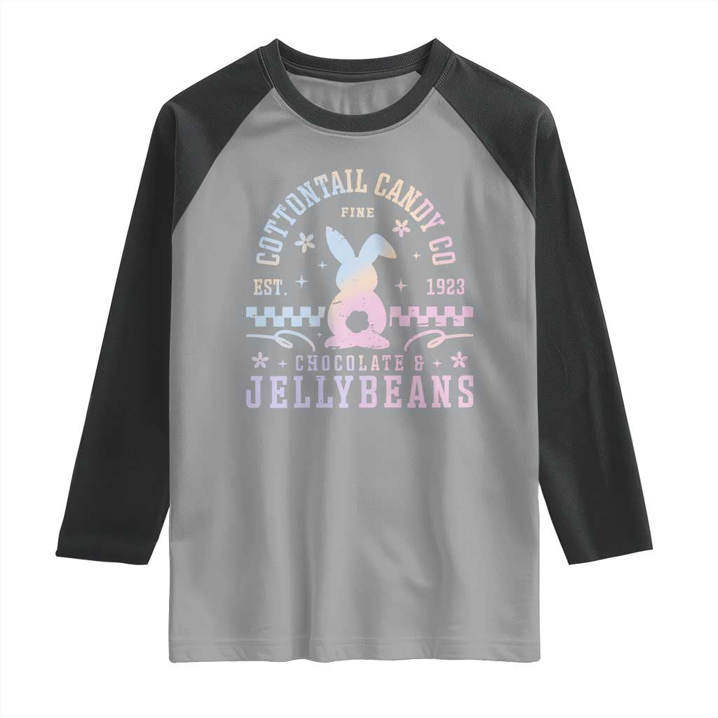Cottontail Candy Company Easter Raglan Shirt Carrot Bunny Rabbit Family Matching - Wonder Print Shop