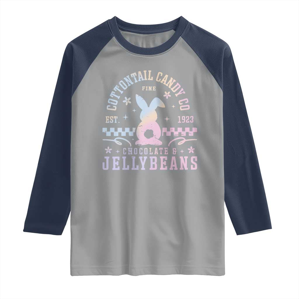 Cottontail Candy Company Easter Raglan Shirt Carrot Bunny Rabbit Family Matching - Wonder Print Shop