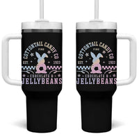 Cottontail Candy Company Easter Tumbler With Handle Carrot Bunny Rabbit Family Matching - Wonder Print Shop