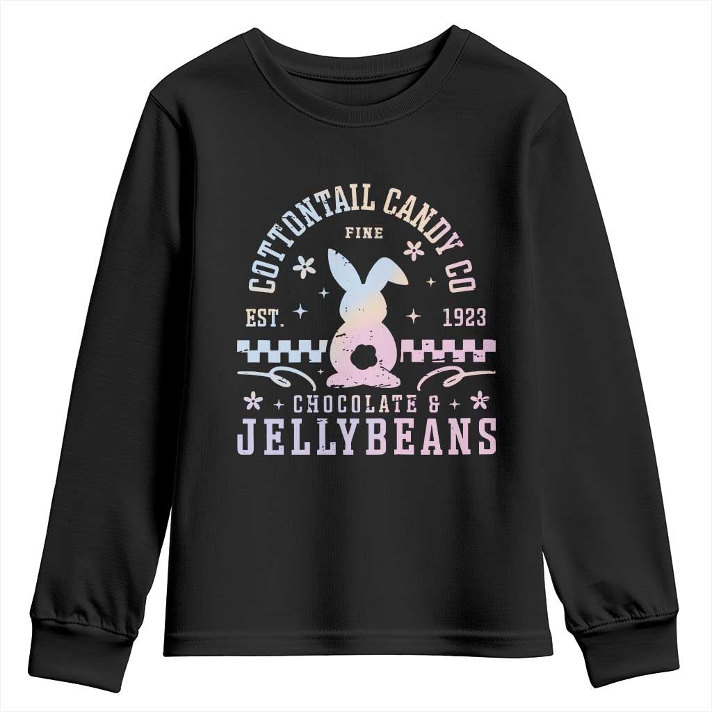 Cottontail Candy Company Easter Youth Sweatshirt Carrot Bunny Rabbit Family Matching - Wonder Print Shop
