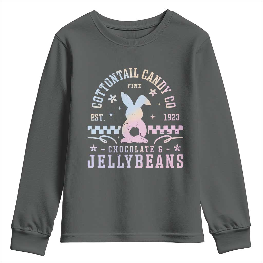 Cottontail Candy Company Easter Youth Sweatshirt Carrot Bunny Rabbit Family Matching - Wonder Print Shop
