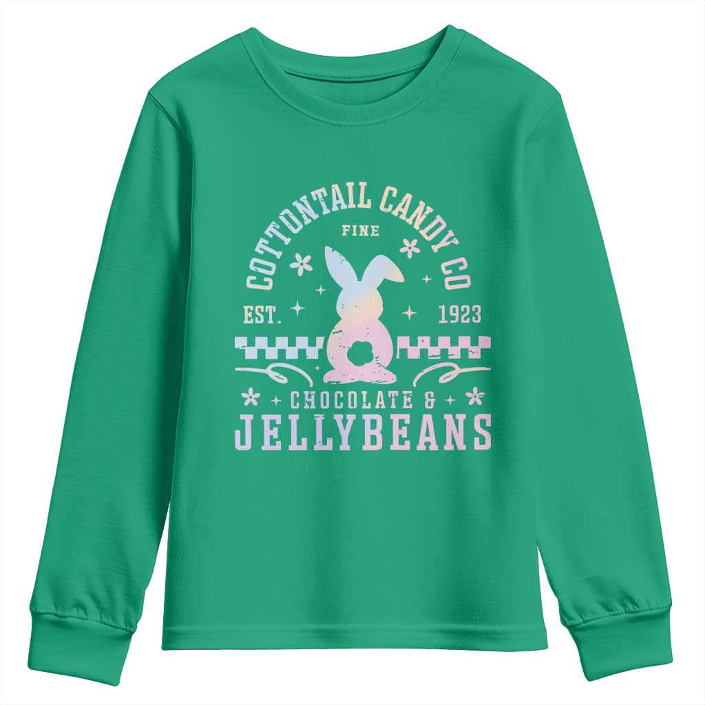 Cottontail Candy Company Easter Youth Sweatshirt Carrot Bunny Rabbit Family Matching - Wonder Print Shop