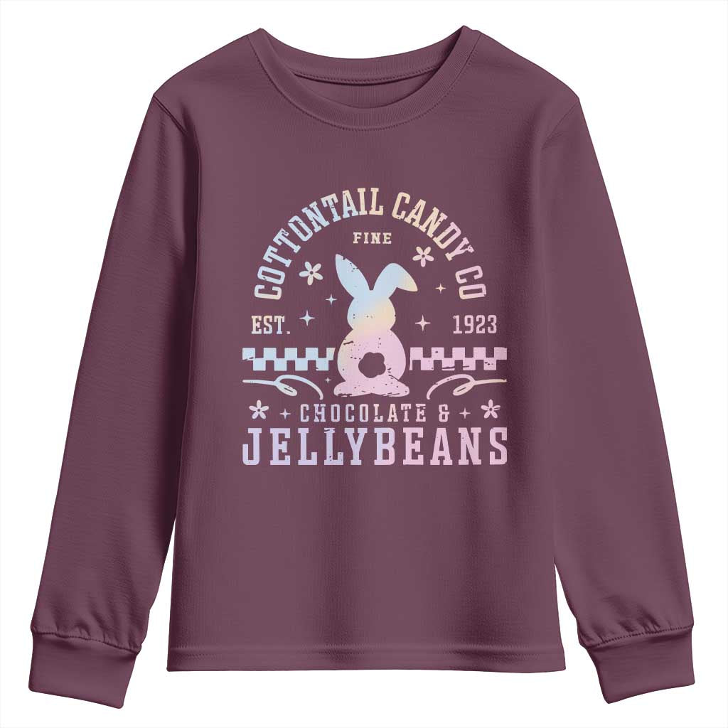 Cottontail Candy Company Easter Youth Sweatshirt Carrot Bunny Rabbit Family Matching - Wonder Print Shop