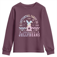 Cottontail Candy Company Easter Youth Sweatshirt Carrot Bunny Rabbit Family Matching - Wonder Print Shop