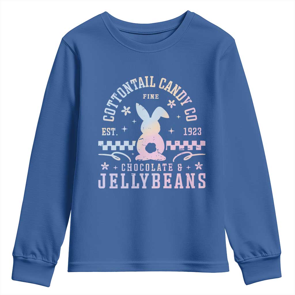 Cottontail Candy Company Easter Youth Sweatshirt Carrot Bunny Rabbit Family Matching - Wonder Print Shop